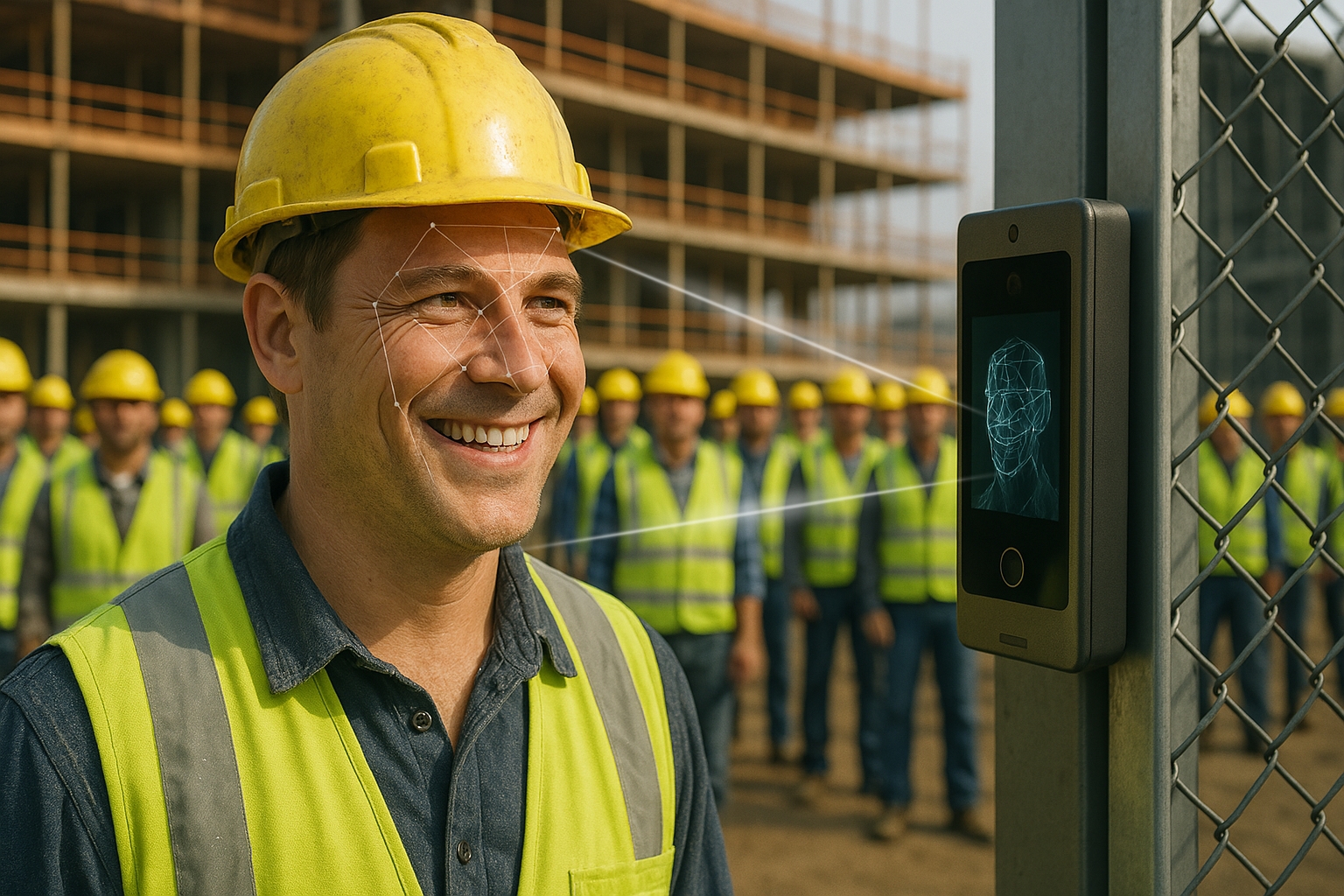 control de acceso para contratistas en obra